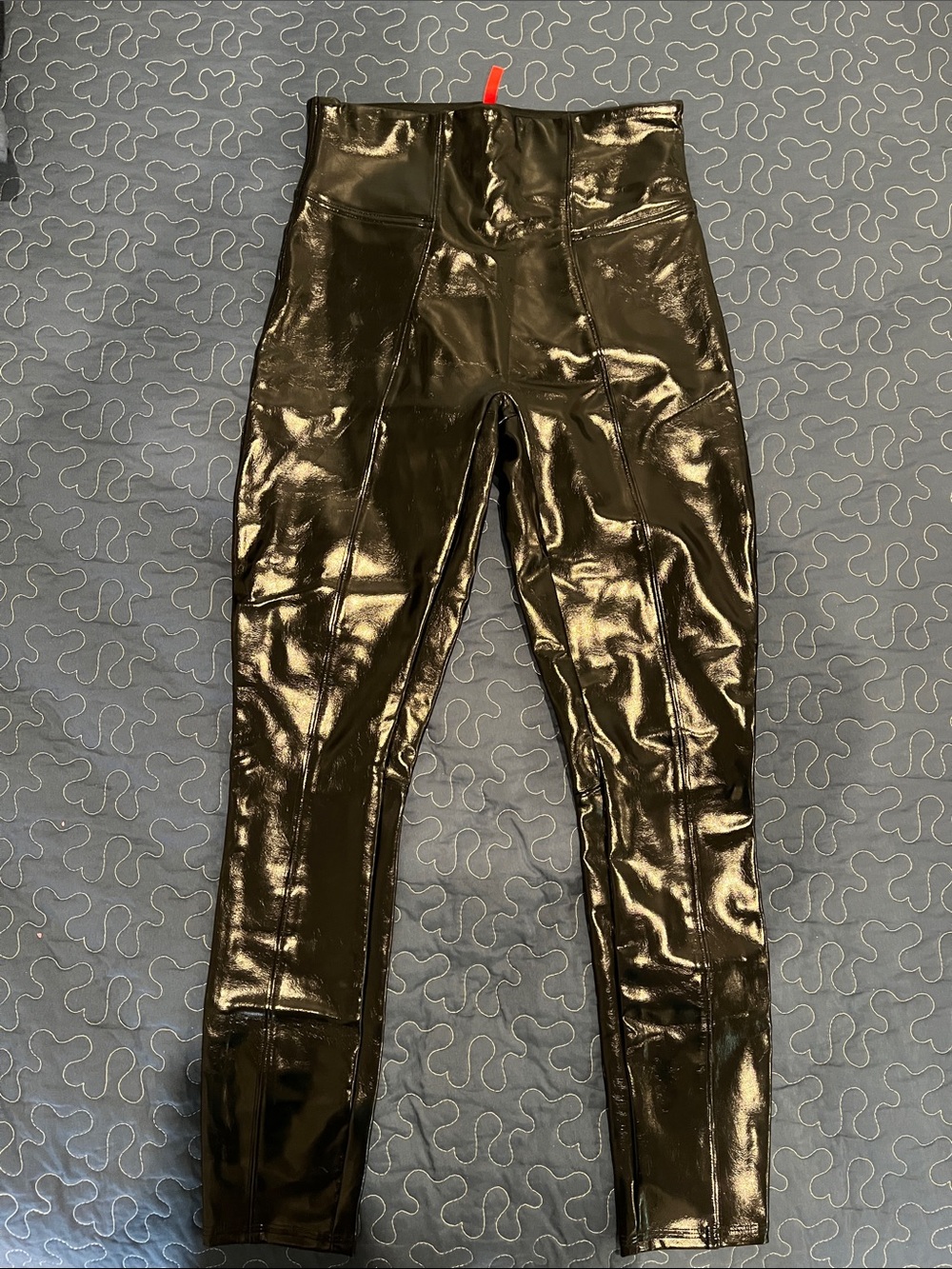 SPANX High-Shine Black Patent Leggings